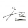 PINZA FORCEP TRIANGULAR ABIERTA PARA PIERCING