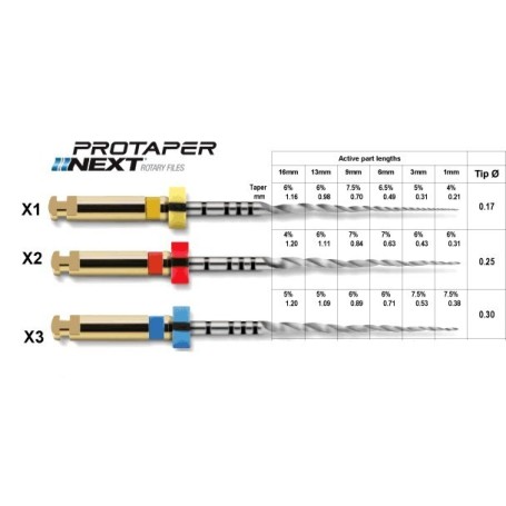 PROTAPER NEXT LIMAS 21MM. 6 UDS