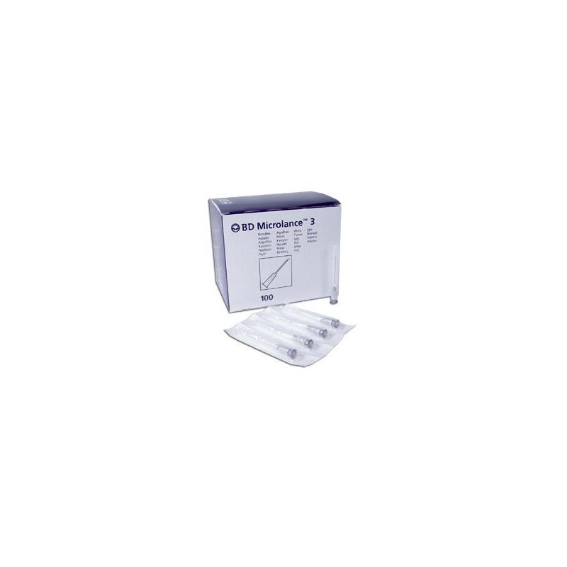 AGUJAS DESECHABLES 0.6X25 MICROLANCE 100 UDS.