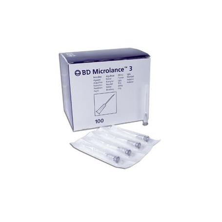 AGUJAS DESECHABLES 0.6X25 MICROLANCE 100 UDS.