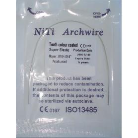 ARCOS ESTETICOS SUPERELASTICOS NITI RECTANGULAR 5UD COLOR DIENTE