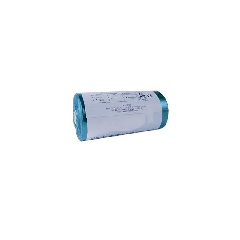 BABEROS ROLLO PLASTICO AZUL 200 UDS.