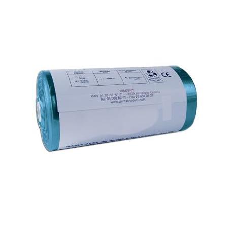 BABEROS ROLLO PLASTICO AZUL 200 UDS.
