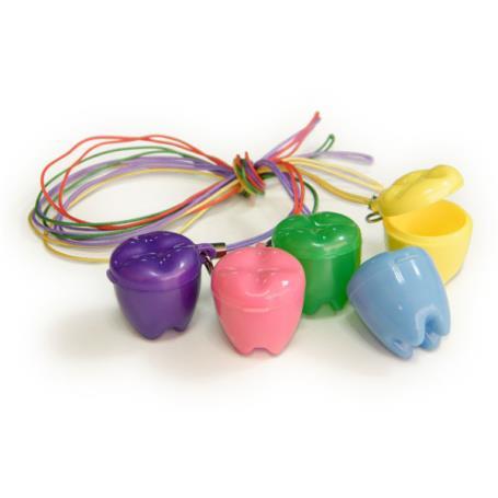 COFRES PARA DIENTES DE LECHE + COLGANTE 10 UDS