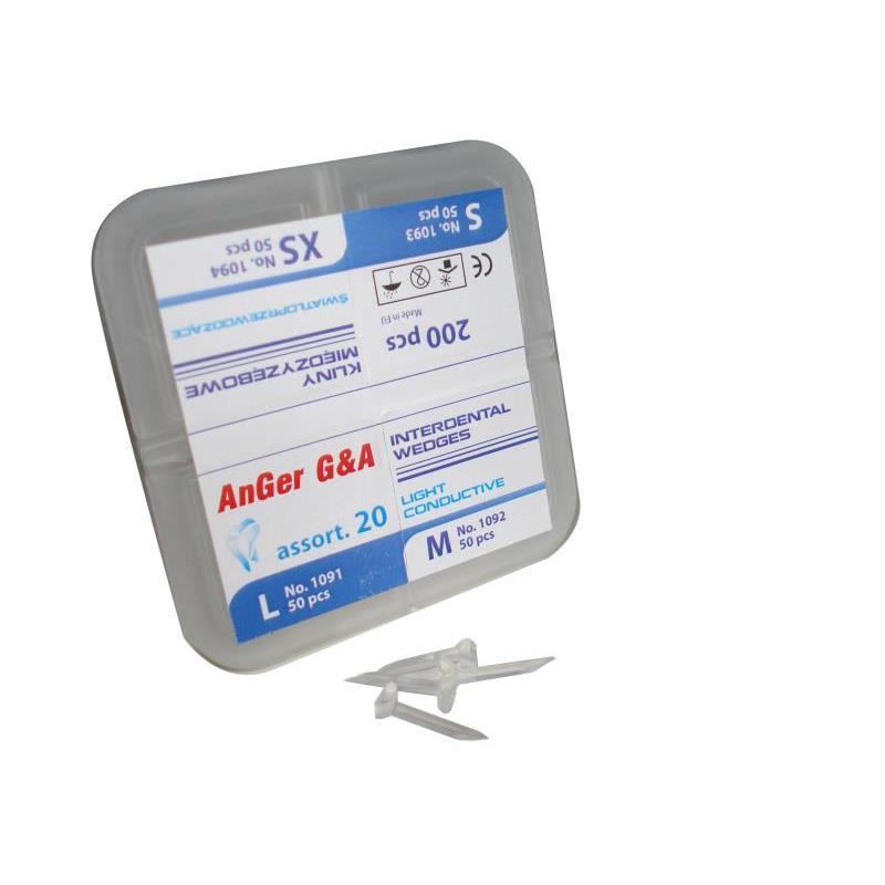 CUÑAS TRANSPARENTES SURTIDAS 50 DELGADAS + 30 MEDIANAS