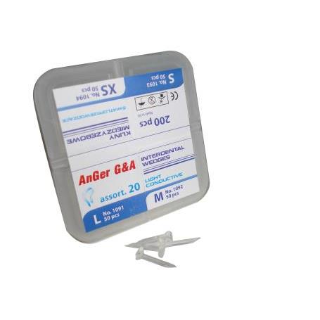 CUÑAS TRANSPARENTES SURTIDAS 50 DELGADAS + 30 MEDIANAS