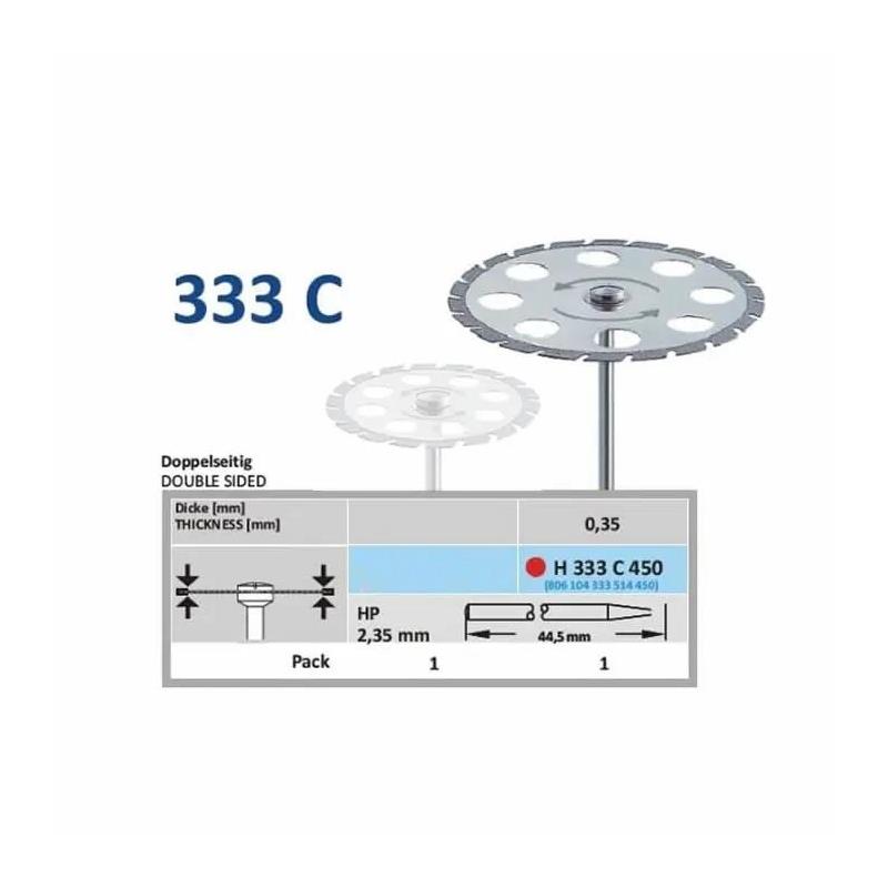 DISCO DIAMANTADO PARA SEPARAR YESO. 45MM. GROSOR 0.35MM. H333C450