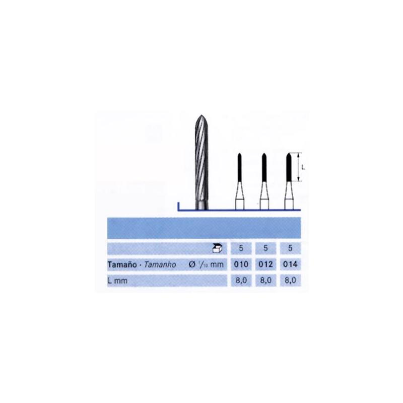 FRESA CIRUGIA FG H254-010 TUNGSTENO KOMET 5 UDS.