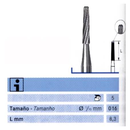 FRESA FG 162-016 ACERO KOMET 5 UDS.