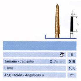 FRESA FG 2878K DIAMANTE KOMET 5 UDS.