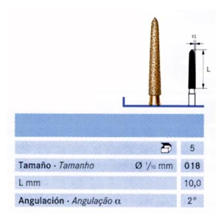 FRESA FG 2878K DIAMANTE KOMET 5 UDS.
