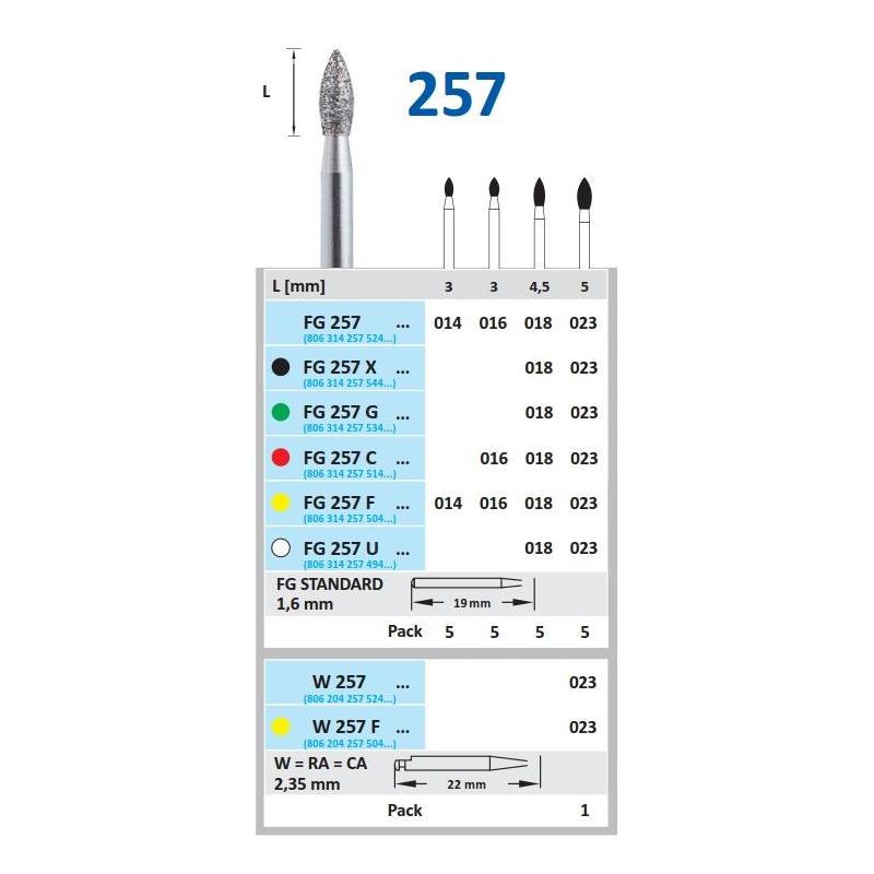 FRESA FG 368 DIAMANTE HORICO GERMANY 5 UDS.
