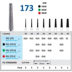 FRESA FG 5848-016 DIAMANTE HORICO GERMANY 5 UDS. FG173X-016