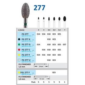 FRESA FG 6379-023 DIAMANTE HORICO GERMANY 5 UDS. FG277G-023 FORMA HUEVO