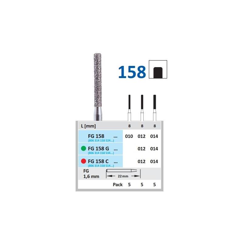 FRESA FG 6837KR-014 DIAMANTE HORICO GERMANY 5 UDS FG158G-014 G-Verde