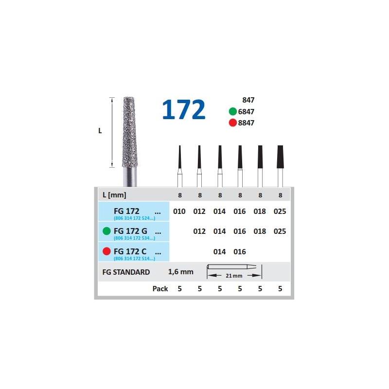 FRESA FG 6847- DIAMANTE HORICO GERMANY 5 UDS