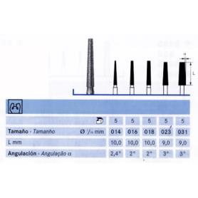 FRESA FG 6848- 018  DIAMANTE KOMET 5 UDS G-Verde