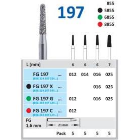 FRESA FG 6855-025 DIAMANTE HORICO GERMANY 5 UDS. FG197G-025 G-Verde