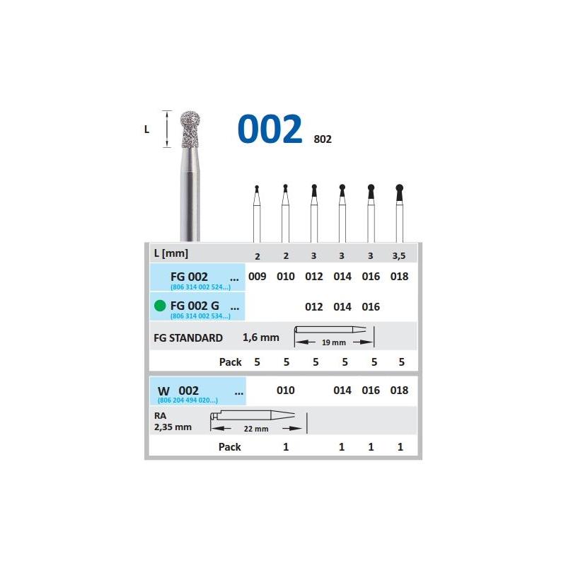 FRESA FG 802 DIAMANTE HORICO GERMANY 5 UDS.