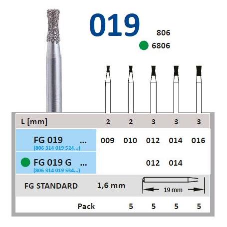 FRESA FG 806-DIAMANTE HORICO GERMANY 5 UDS.