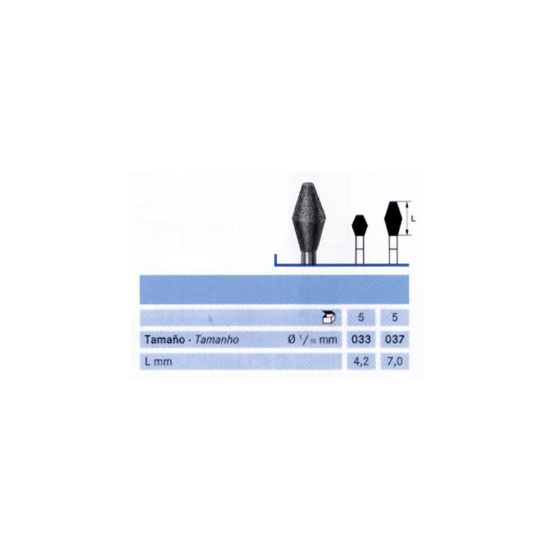 FRESA FG 811-033 DIAMANTE KOMET 5 UDS. M-Sin aro