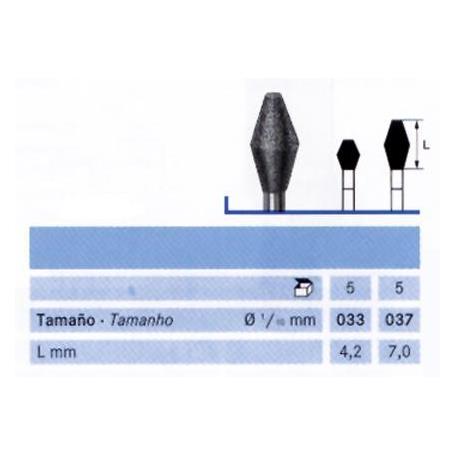 FRESA FG 811-033 DIAMANTE KOMET 5 UDS. M-Sin aro