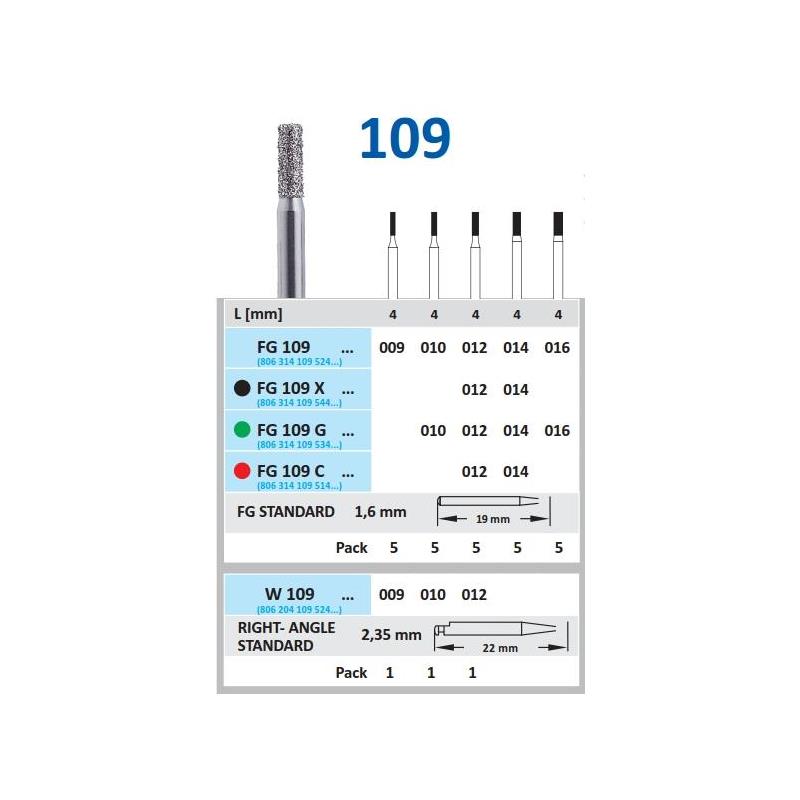FRESA FG 835- DIAMANTE HORICO GERMANY 5 UDS.