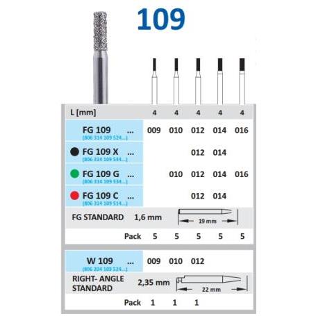 FRESA FG 835- DIAMANTE HORICO GERMANY 5 UDS.