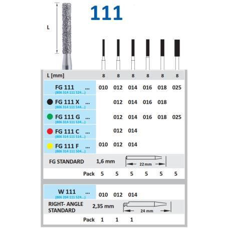 FRESA FG 837- DIAMANTE HORICO GERMANY 5 UDS.