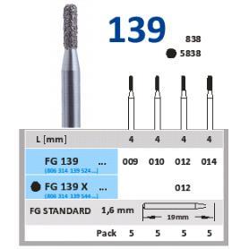 FRESA FG 838-012 DIAMANTE HORICO GERMANY 5 UDS FG139-012 M-Sin aro