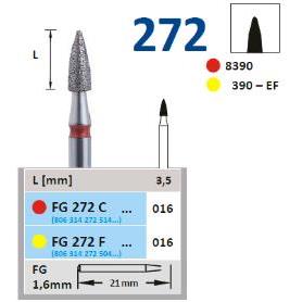 FRESA FG 8390-016 DIAMANTE HORICO GERMANY 5 UDS. FG272C-016 M-Sin aro