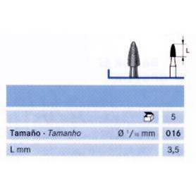FRESA FG 8390-016 DIAMANTE KOMET 5 UDS. M-Sin aro
