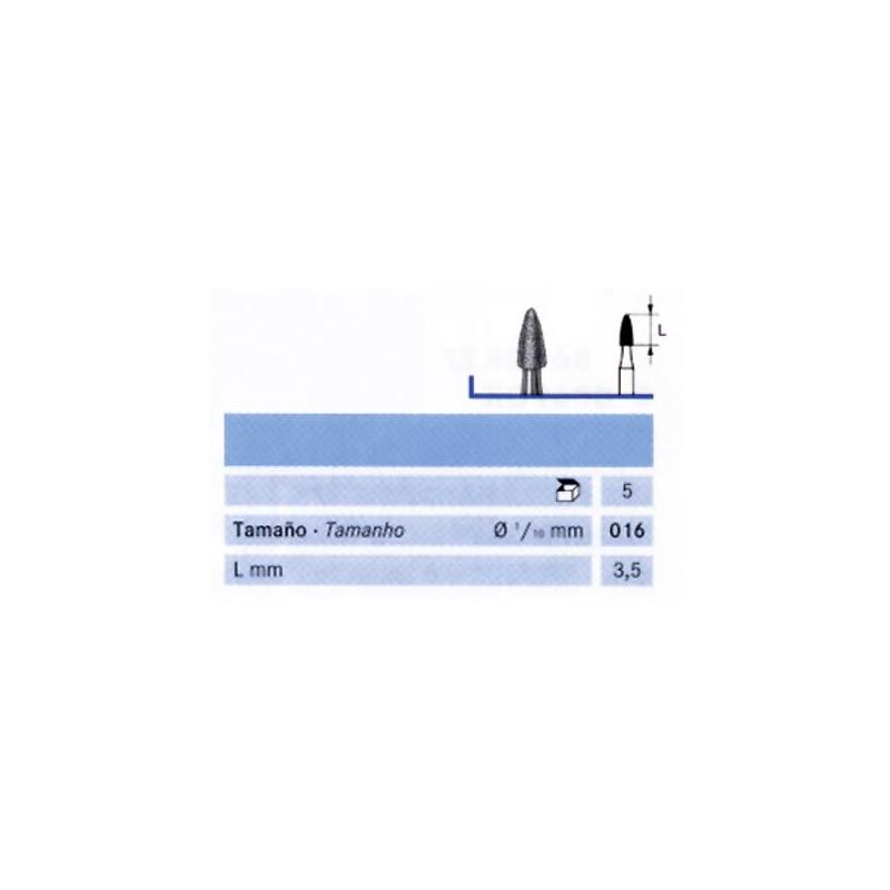 FRESA FG 8390-016 DIAMANTE KOMET 5 UDS. M-Sin aro