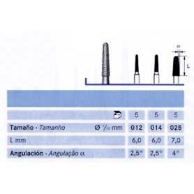 FRESA FG 856-012 DIAMANTE KOMET 5 UDS. M-Sin aro