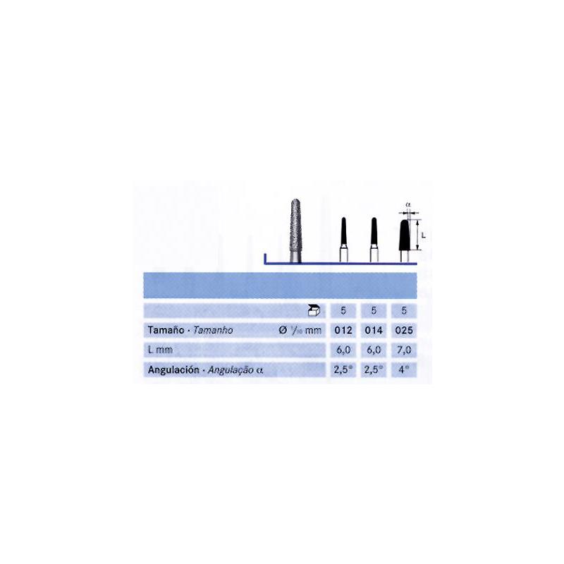 FRESA FG 856-012 DIAMANTE KOMET 5 UDS. M-Sin aro