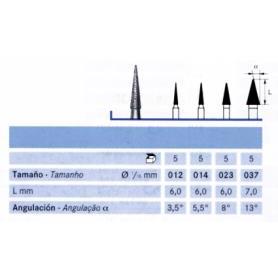 FRESA FG 858EF-014 DIAMANTE KOMET 5 UDS.