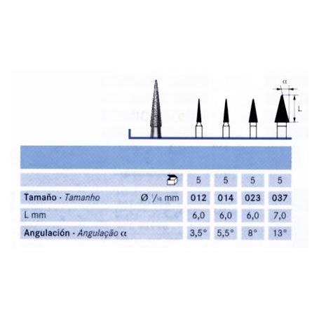 FRESA FG 858EF-014 DIAMANTE KOMET 5 UDS.