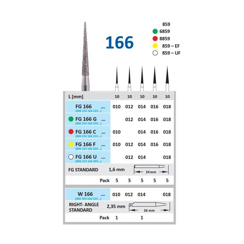FRESA FG 859 DIAMANTE HORICO GERMANY 5 UDS.