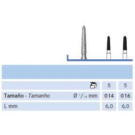 FRESA FG 877K-016 DIAMANTE KOMET 5 UDS. M-Sin aro