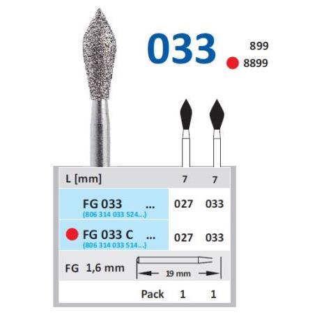 FRESA FG 899-027 DIAMANTE HORICO GERMANY 1 UD. FG033-027