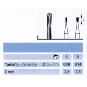 FRESA FG H4MCL-012 TUNGSTENO CORTAR CORONAS KOMET 5 UDS.