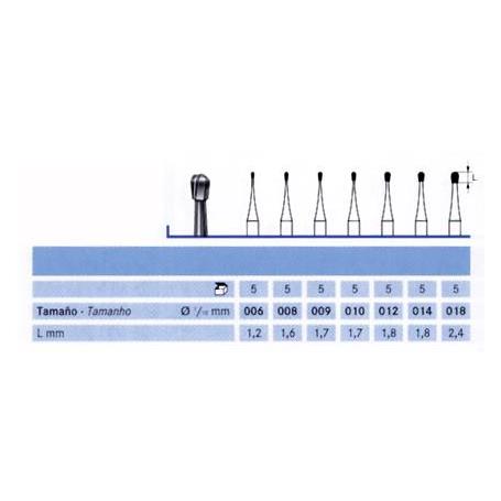 FRESA FG H7-TUNGSTENO KOMET 5 UDS.