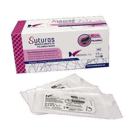SUTURA SUPRAMID MONOFILAMENTO 3/0 MEDICALINE