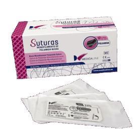 SUTURA SUPRAMID MONOFILAMENTO 3/0 MEDICALINE