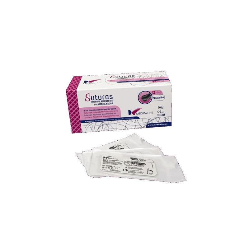 SUTURA SUPRAMID MONOFILAMENTO 3/0 MEDICALINE