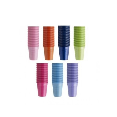 VASOS COLORES. 100UD 